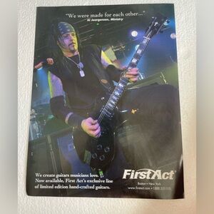 FirstAct guitar ad of Ministry’s Al Jourgensen